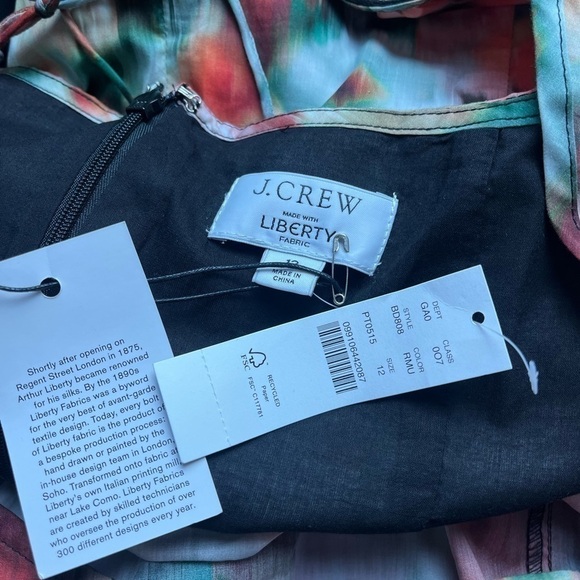 NWT J. Crew Squareneck Top Liberty® Hazy Days Floral 12 - Picture 7 of 8